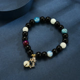 Glow In The Dark Stone Bead Bracelet Luminous Fluorescence Jewelry