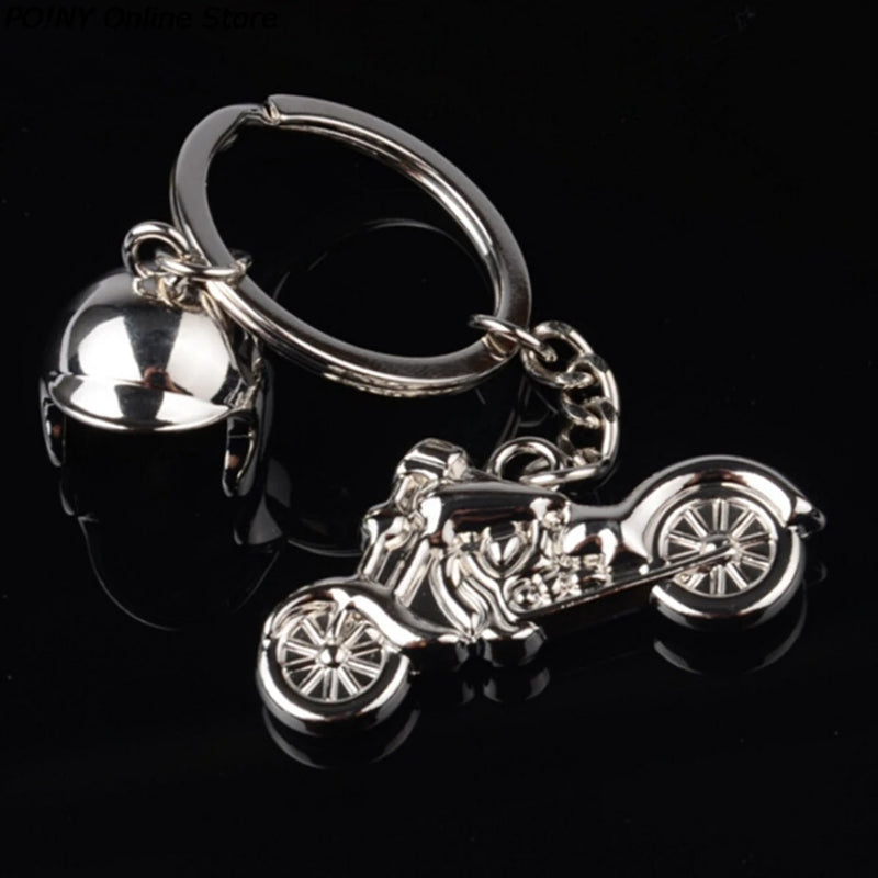 Motorcycle Pendant Alloy Keychain Key Ring Gift