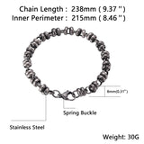 Stainless Steel Chain & Link Bracelets Punk Rock Bangle