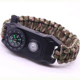 Outdoor LED Light Survival Umbrella Rope SOS Bracelet