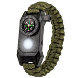 Outdoor LED Light Survival Umbrella Rope SOS Bracelet