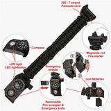 Outdoor LED Light Survival Umbrella Rope SOS Bracelet