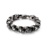 Retro Engine Bike Chain Steel Bracelet for Men