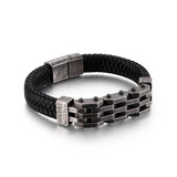 Retro Engine Bike Stainless Steel Bracelet