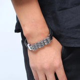 Retro Engine Bike Stainless Steel Bracelet