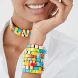 Iron Man Bangle Stretch Jewelry Stacking Bracelet