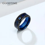 Tungsten Carbide Ring Zircon 8MM Wedding Party Jewelry