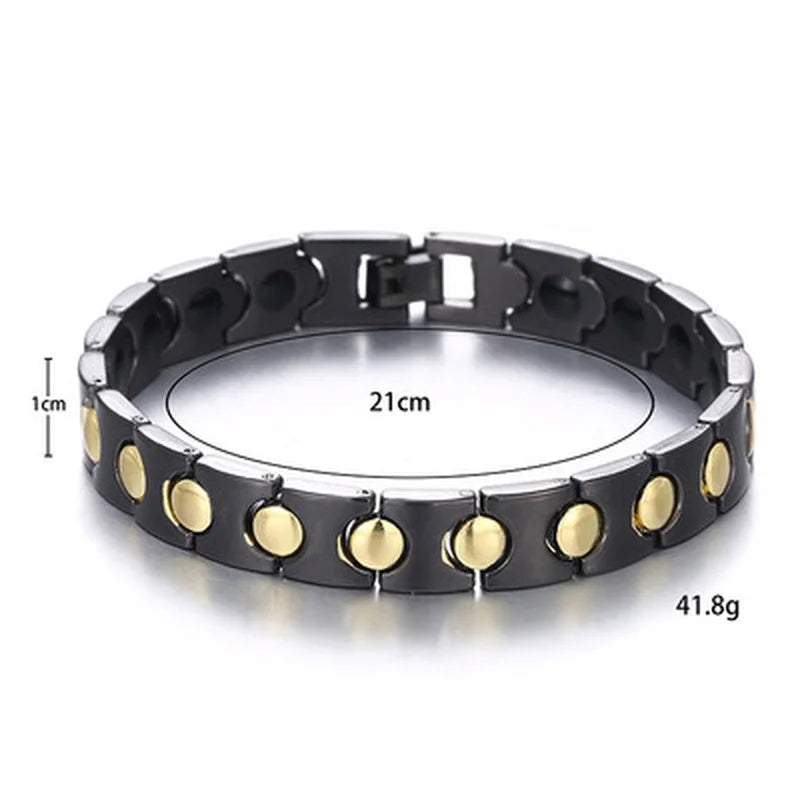 Men Women Weight Loss Bracelet Slimming Anti-Fatigue Healing Hematite Beads