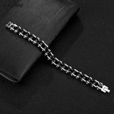 Men's Chain Bracelets Biker Motorcycle Stainless Steel Jewelry