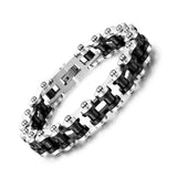 Men's Chain Bracelets Biker Motorcycle Stainless Steel Jewelry