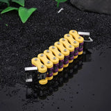 Men's Biker Chain Bracelet Stainless Steel Yellow
