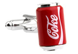 Men's Cola Can Cuff Links Copper Red