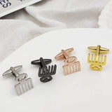 Men's French Shirt Cufflinks Vulgar Symbol Stainless Steel Jewelry