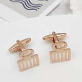 Men's French Shirt Cufflinks Vulgar Symbol Stainless Steel Jewelry