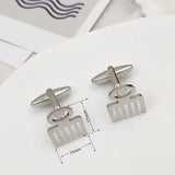 Men's French Shirt Cufflinks Vulgar Symbol Stainless Steel Jewelry