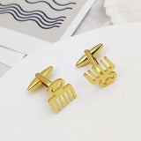 Men's French Shirt Cufflinks Vulgar Symbol Stainless Steel Jewelry