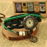 Men's & Women's Couple Quartz Watch Leather Wristwatches