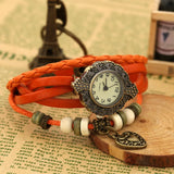 Men's & Women's Couple Quartz Watch Leather Wristwatches