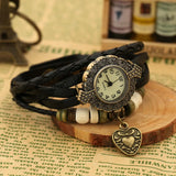 Men's & Women's Couple Quartz Watch Leather Wristwatches