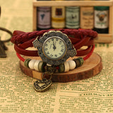 Men's & Women's Couple Quartz Watch Leather Wristwatches