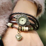 Men's & Women's Couple Quartz Watch Leather Wristwatches