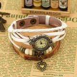 Men's & Women's Couple Quartz Watch Leather Wristwatches