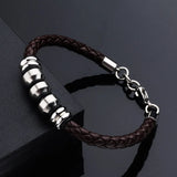 Men's Titanium Steel Leather Bracelet Stainless Steel Fashionable Domineering
