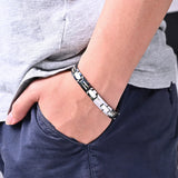 Men's Tungsten Steel Ceramic Bracelet Wooden Shell Bracelet