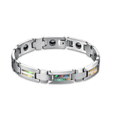 Men's Tungsten Steel Ceramic Bracelet Wooden Shell Bracelet