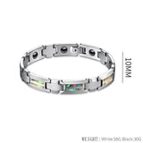 Men's Tungsten Steel Ceramic Bracelet Wooden Shell Bracelet