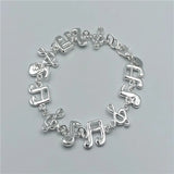 925 Sterling Silver Chain Bracelet Wedding Party Jewelry Christmas