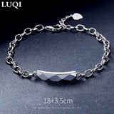 S925 Silver Plated Platinum Couple Bracelets