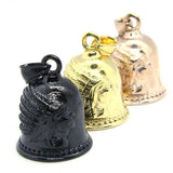 Motor Biker Skull Bell Pendant Stainless Steel Gift