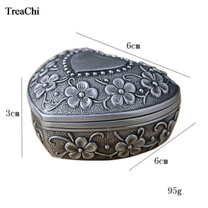 Antique Jewelry Box Ring Storage Organizer Chest Gift 6*6*3cm
