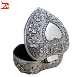 Metal Antique Jewelry Box Ring Jewelry Storage Organizer Chest