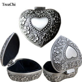 Antique Jewelry Box Ring Storage Organizer Chest Gift 6*6*3cm
