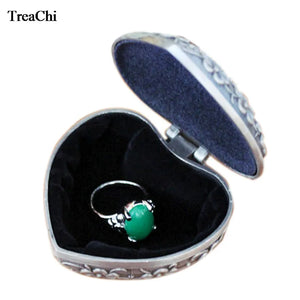 Antique Jewelry Box Ring Storage Organizer Chest Gift 6*6*3cm