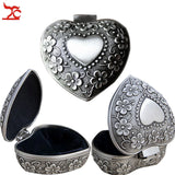 Metal Antique Jewelry Box Ring Jewelry Storage Organizer Chest