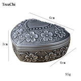 Antique Jewelry Box Ring Storage Organizer Chest Gift 6*6*3cm