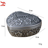 Metal Antique Jewelry Box Ring Jewelry Storage Organizer Chest