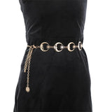Metal Chain Belts Gold/Silver Crescent Moon Belts