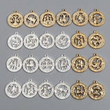 Hollow Constellation Silver Pendants DIY Necklace Jewelry Party 23mm x 20mm