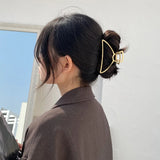Geometric Metal Hair Clips For Women Crab Hairpin Girls Hair Accessories