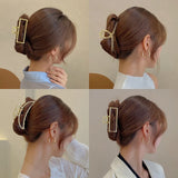 Geometric Metal Hair Clips For Women Crab Hairpin Girls Hair Accessories