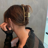 Geometric Metal Hair Clips For Women Crab Hairpin Girls Hair Accessories