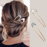 Metal U-shaped Hair Clips for Women