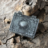 Vintage Metal Jewelry Casket Trinket Box