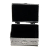 Vintage Metal Jewelry Casket Trinket Box