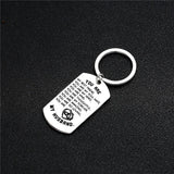Husband Gift From Wife Metal Keychain You Are My Husband