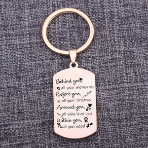 Inspirational Graduation Keychain: Memories, Dreams, and Encouragement